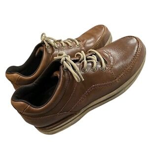 Rockport Men's Leather Walking Shoes – Brown – Comfort Fit Size 10.5